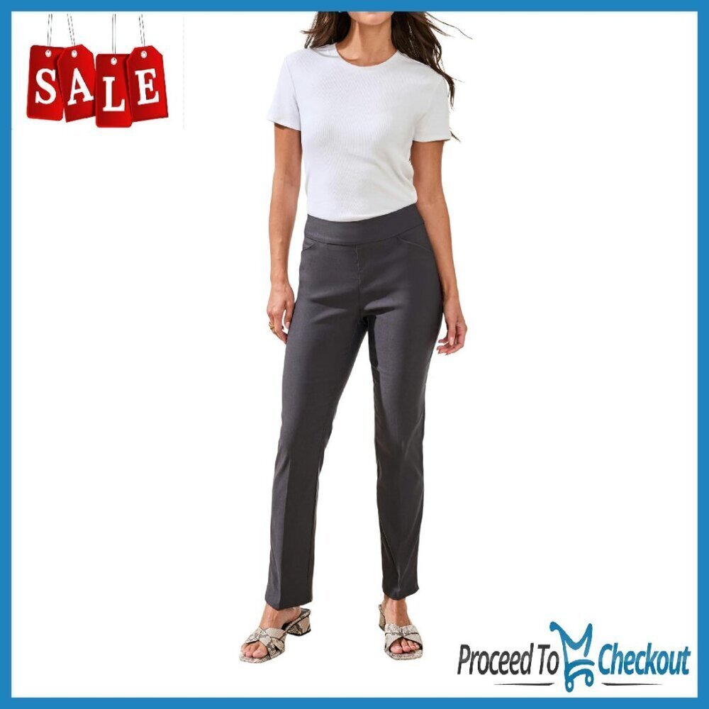 Performance Stretch Slimming Ankle Pants with Flatten It Technology